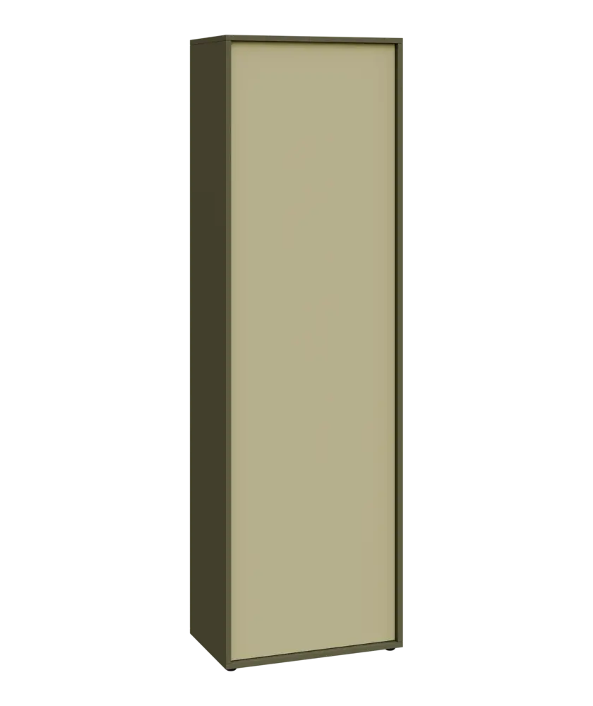 ERY S660 P šatní skříň, 1-dveřová, šatní tyč, 2000x600x600, pravá, zelená